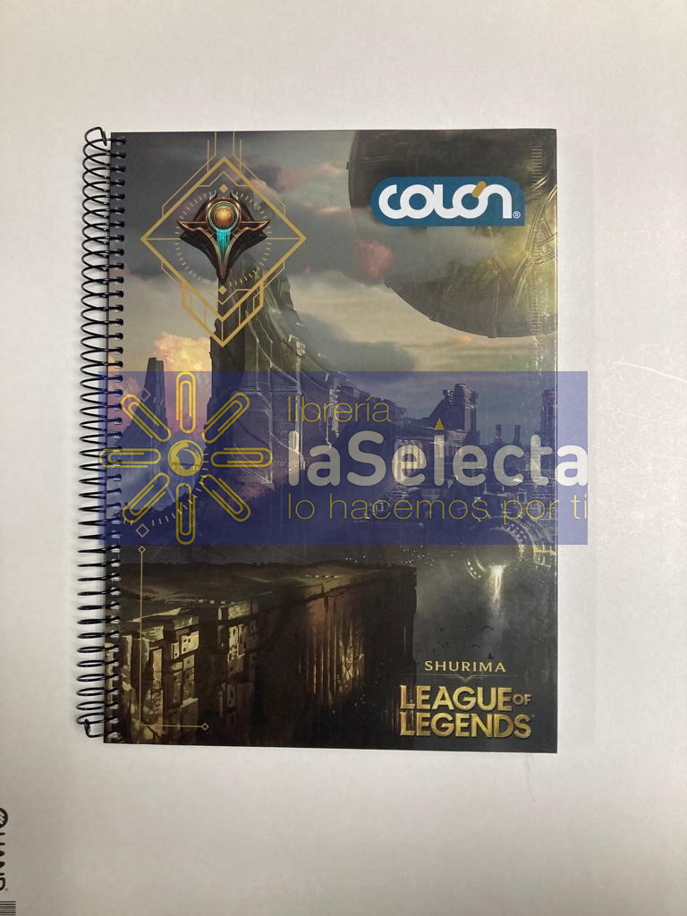 CUADERNO TRIPLE TOP 150 HJS 7MM LEAGUE OF LEGENDS COLON